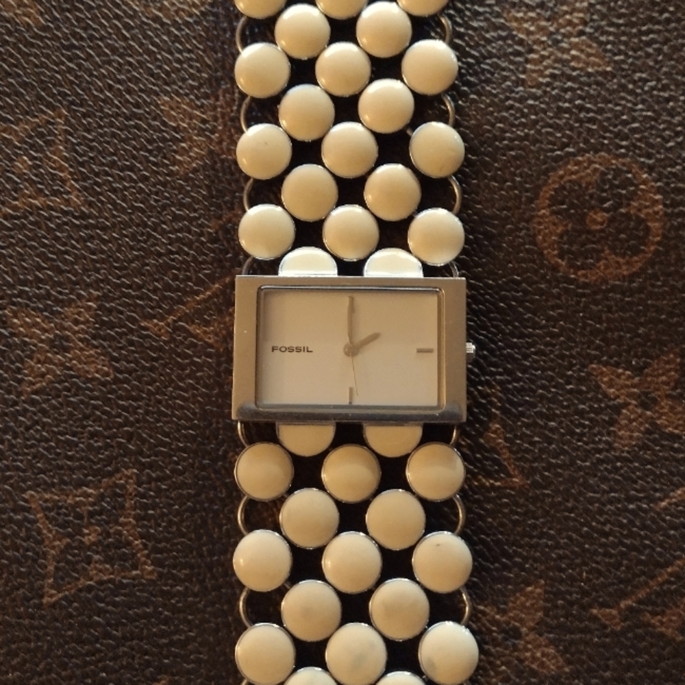 Fossil Rare Find Mesh Enamel Watch